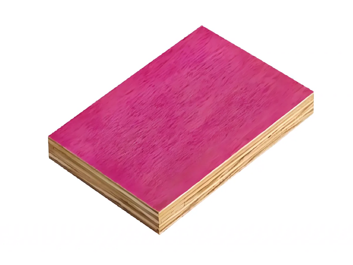 Chapa de madeirite plastificado rosa